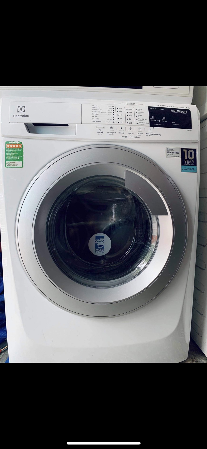 Máy Giặt Electrolux 7.5kg inverter cũ