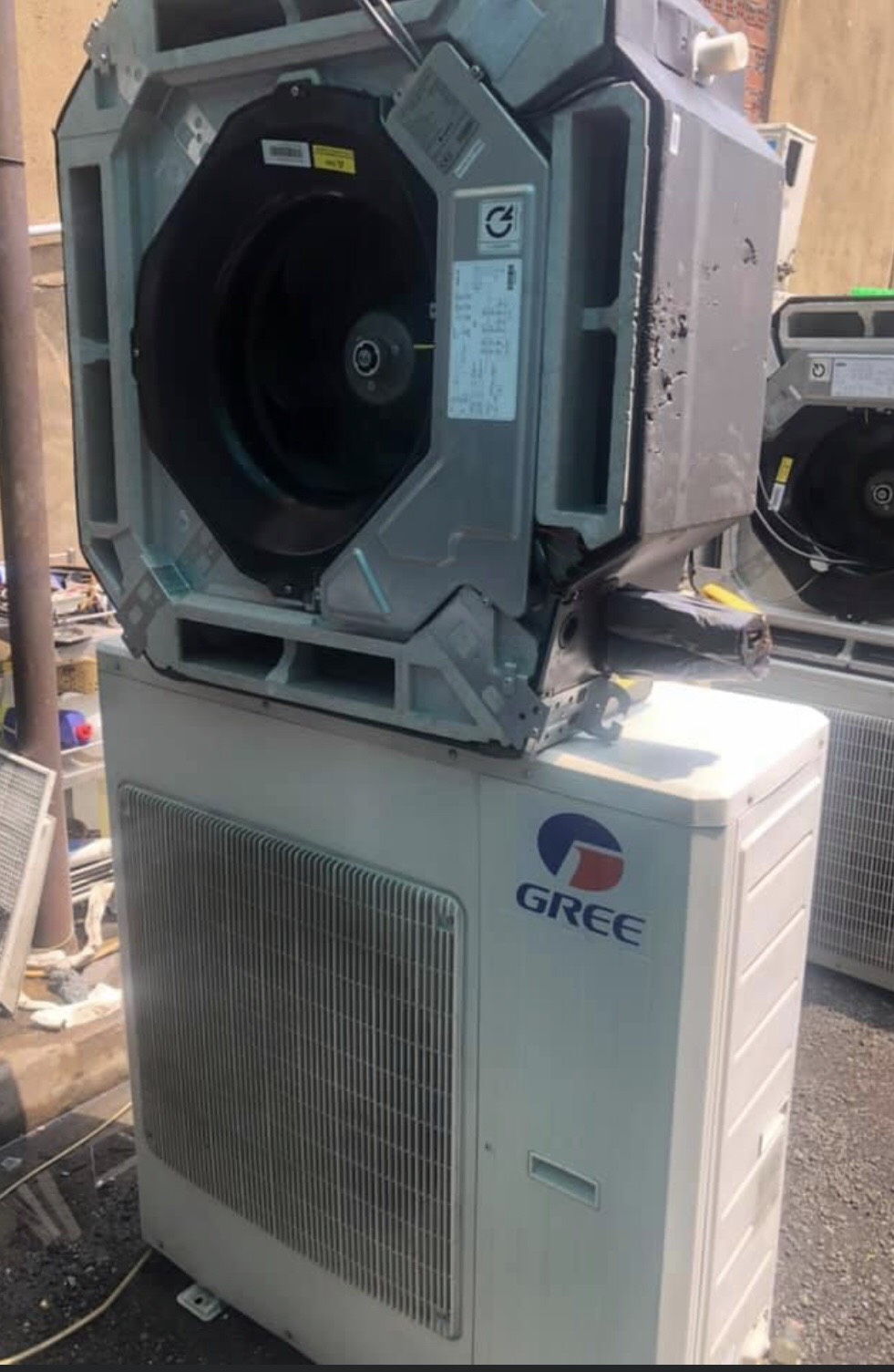 Máy lạnh âm trần Gree 5hp Cũ
